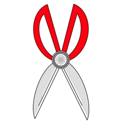 How to Draw Scissors Step by Step