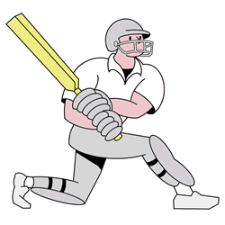 How to Draw a Cricketer Step by Step