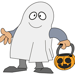 How to Draw a Boy in Ghost Costume Step by Step