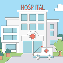 How to Draw a Hospital Step by Step