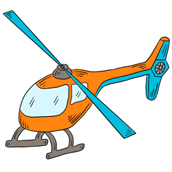 How to Draw a Helicopter Step by Step