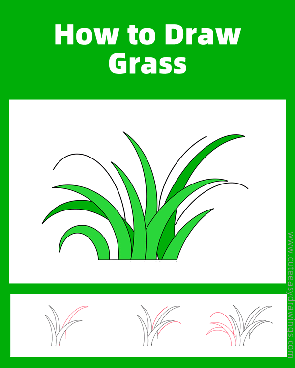 how to draw grass - www.cuteeasydrawings.com