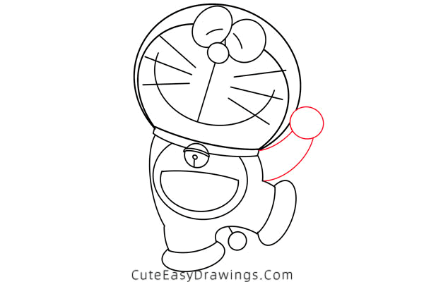 how to draw doraemon - www.cuteeasydrawings.com