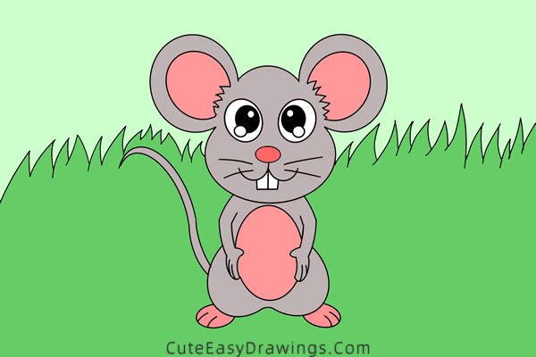how to draw a mouse - www.cuteeasydrawings.com