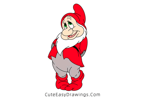 how to draw bashful - www.cuteeasydrawings.com