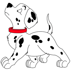How to Draw a Puppy from 101 Dalmatians Step by Step