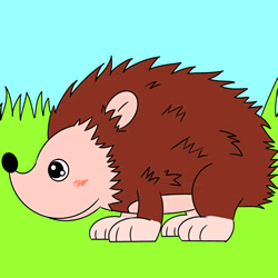 How to Draw a Hedgehog Step by Step