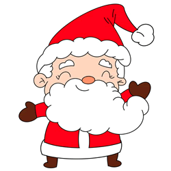 How to Draw Cartoon Santa Claus Step by Step