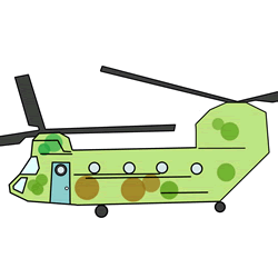 How to Draw a Military Helicopter Step by Step