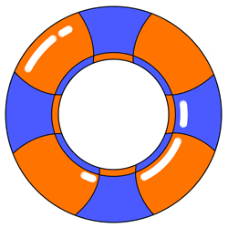 How to Draw a Swim Ring Step by Step