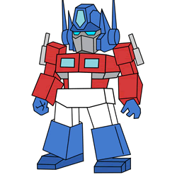 How to Draw Optimus Prime Step by Step