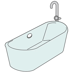 How to Draw a Bathtub Step by Step