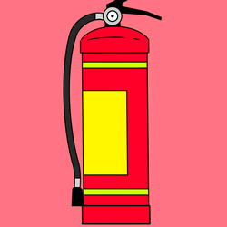 How to Draw a Fire Extinguisher Step by Step