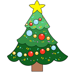 How to Draw a Christmas Tree Step by Step