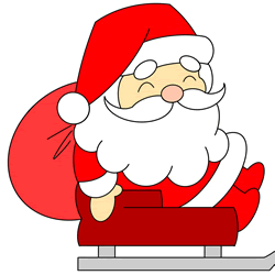 How to Draw Santa Claus in Sleigh Step by Step