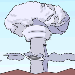 How to Draw a Mushroom Cloud Step by Step