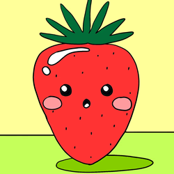 How to Draw a Cartoon Strawberry Step by Step