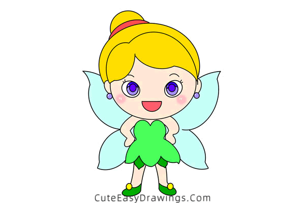 Fairy Coloring Page | Easy Drawing Guides