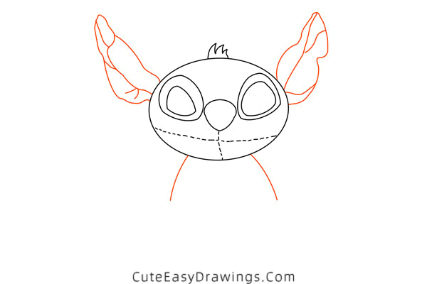how to draw stitch - www.cuteeasydrawings.com