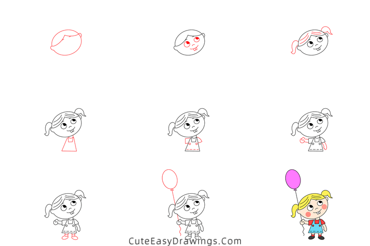 How to Draw Cute Balloons, Cute Easy Drawings for Kids - YouTube
