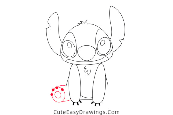 how to draw stitch easy - www.cuteeasydrawings.com