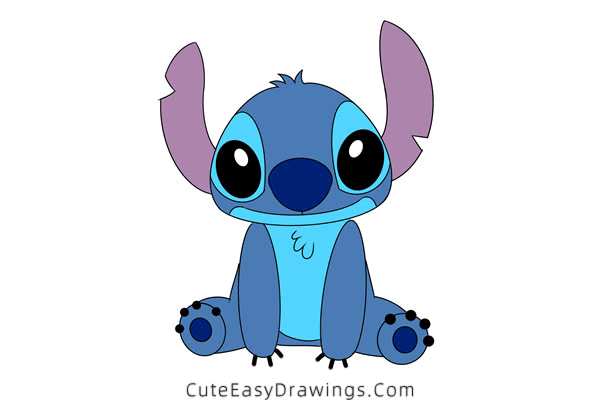how to draw stitch easy - www.cuteeasydrawings.com