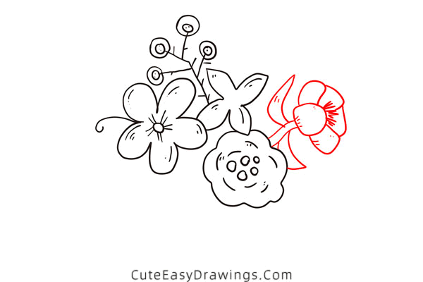how to draw flowers - www.cuteeasydrawings.com