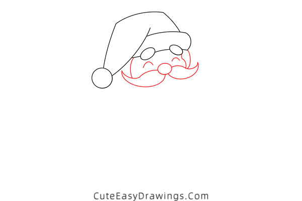 how to draw santa claus in sleigh - www.cuteeasydrawings.com