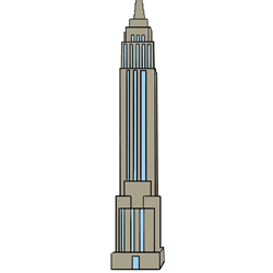 How to Draw the Empire State Building Step by Step
