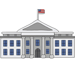 How to Draw the White House Easy Step by Step