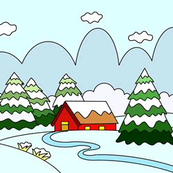 Christmas Drawing Very Easy For Beginners/ChristmasScenery/How to Draw  WinterSeason Scenery Snowfall - … | Christmas scene drawing, Christmas  drawing, Scene drawing