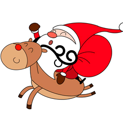 How to Draw Santa Claus and Rudolph Step by Step