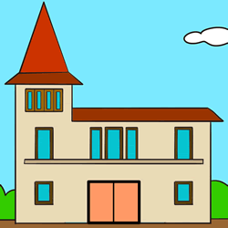 How to Draw a House Easy Step by Step