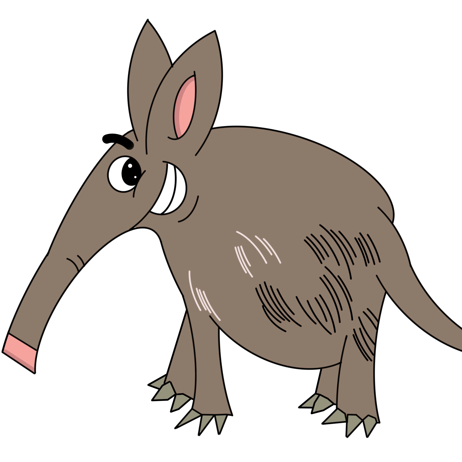 How to Draw an Aardvark Step by Step