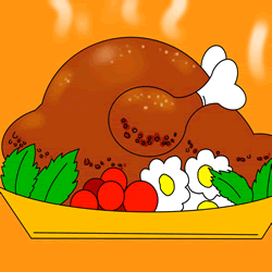 How to Draw a Roast Turkey Step by Step