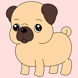How to Draw a Pug Step by Step