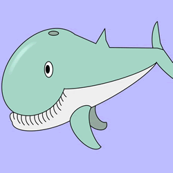 How to Draw a Sperm Whale Step by Step