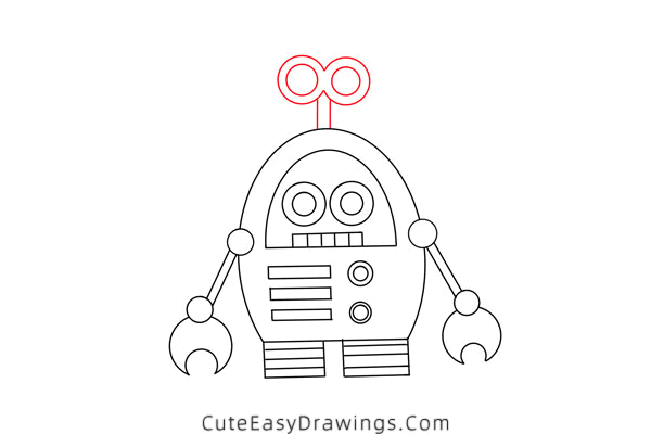 how to draw a robot easy - www.cuteeasydrawings.com