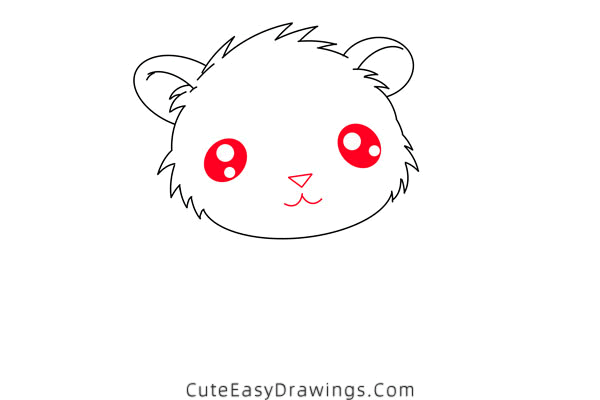 how to draw a cute gerbil - www.cuteeasydrawings.com