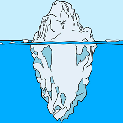 How to Draw an Iceberg Step by Step