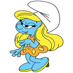 How to Draw Smurfette Step by Step