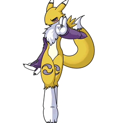 How to Draw Renamon from Digimon Step by Step
