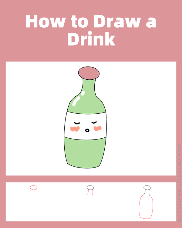how to draw a drink - www.cuteeasydrawings.com