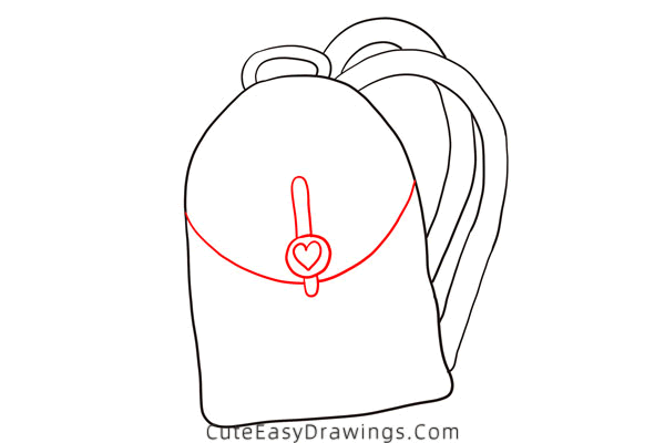 how to draw a backpack for girl - www.cuteeasydrawings.com