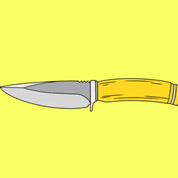 How to Draw a Knife Step by Step