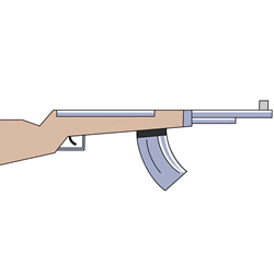 How to Draw a Rifle Step by Step