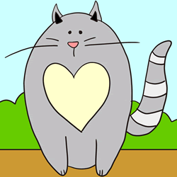 How to Draw a Fat Cat Step by Step