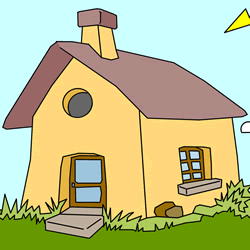 How to Draw a Cabin Easy Step by Step