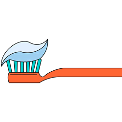 How to Draw a Toothbrush Step by Step