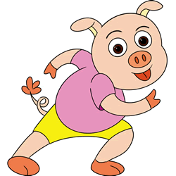 How to Draw a Cartoon Pig Step by Step